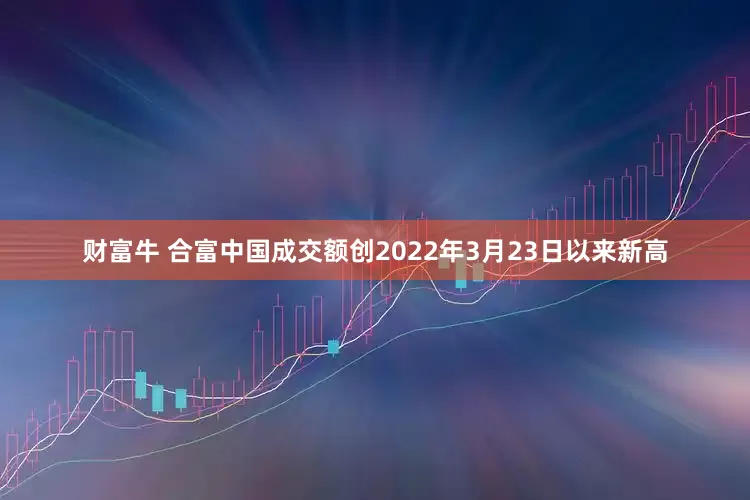 财富牛 合富中国成交额创2022年3月23日以来新高